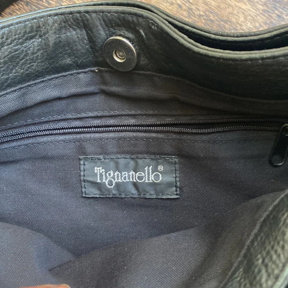 BEAUTIFUL TIGNANELLO BLACK Pebble LEATHER HANDBAG - Picture 10 of 13